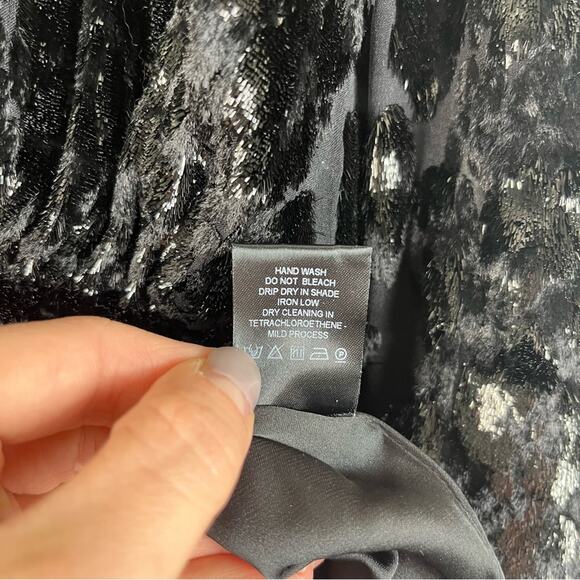 DUNDAS x REVOLVE | Evie Mini Dress Metallic Black Sleaze Baddie Going Out Y2K XS - Picture 11 of 12